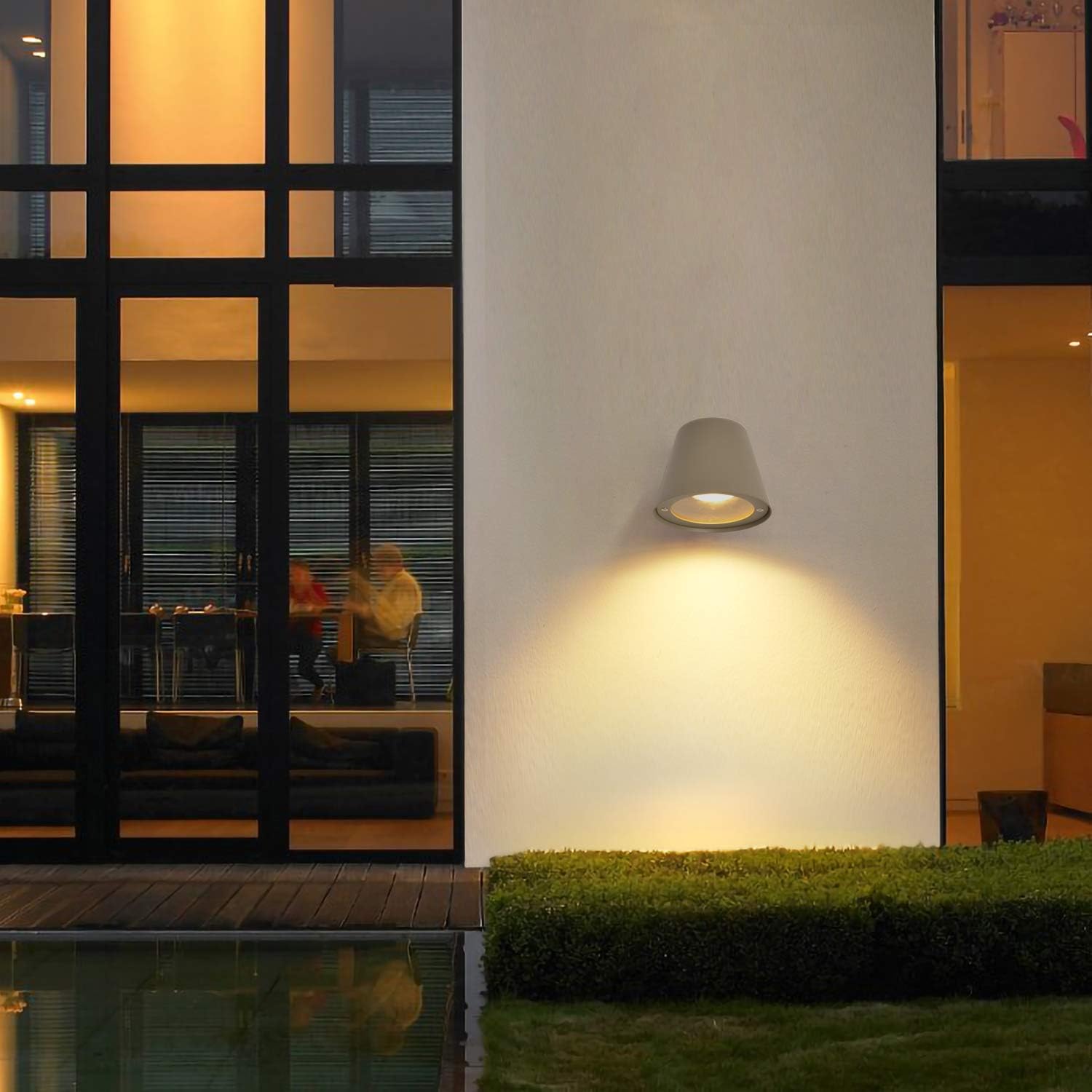 Aplique LED gris antracita