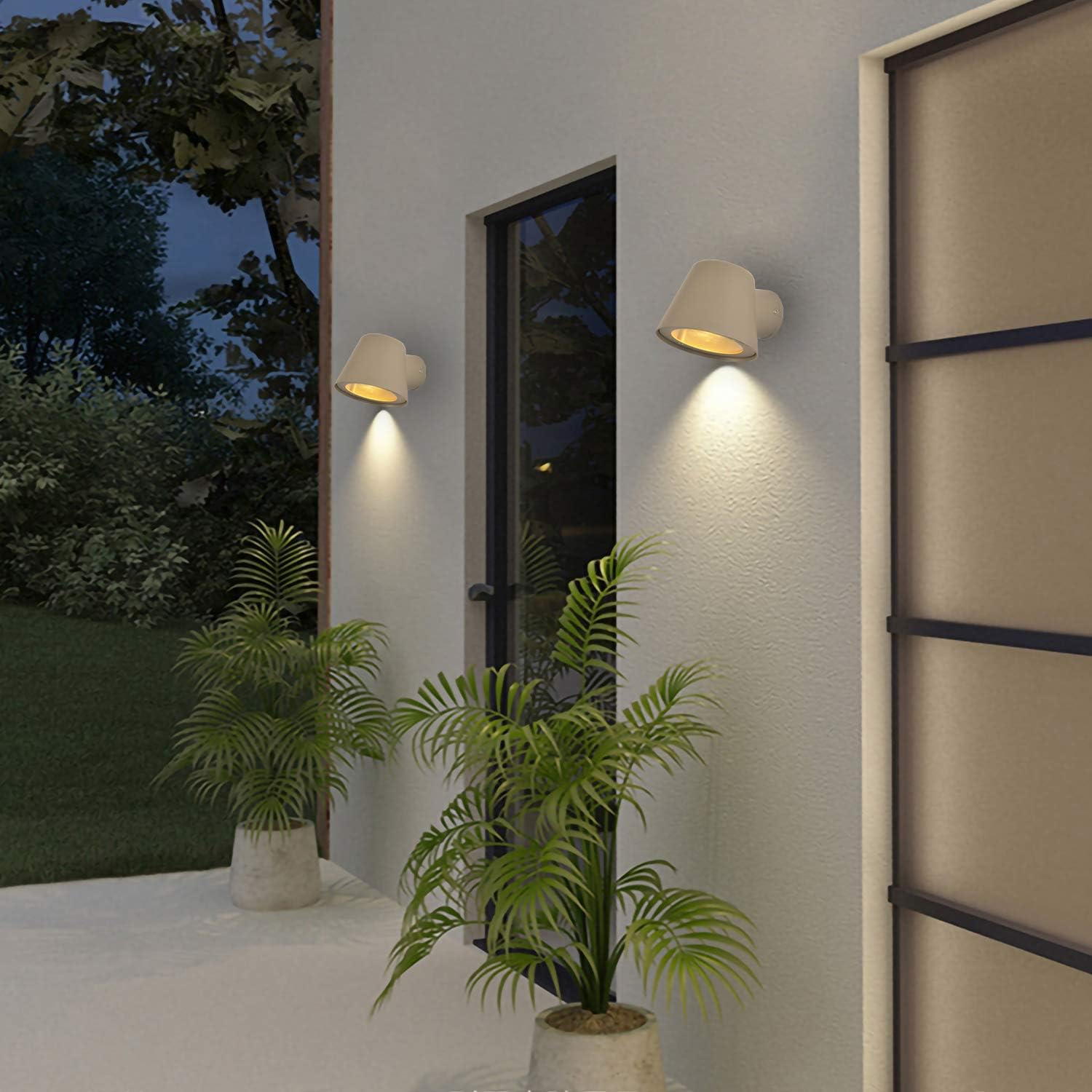 Aplique LED gris antracita