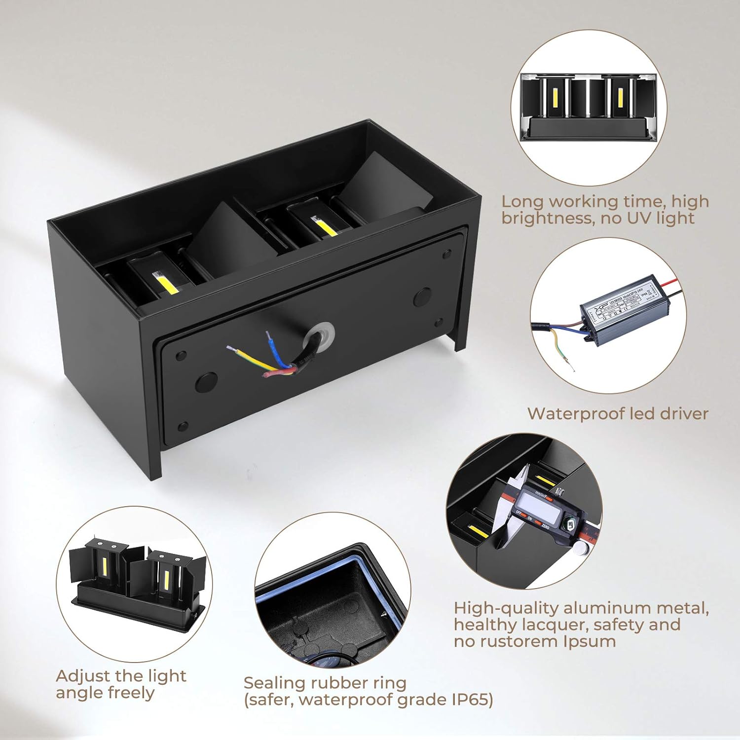 Aplique de Pared LED 24W IP65