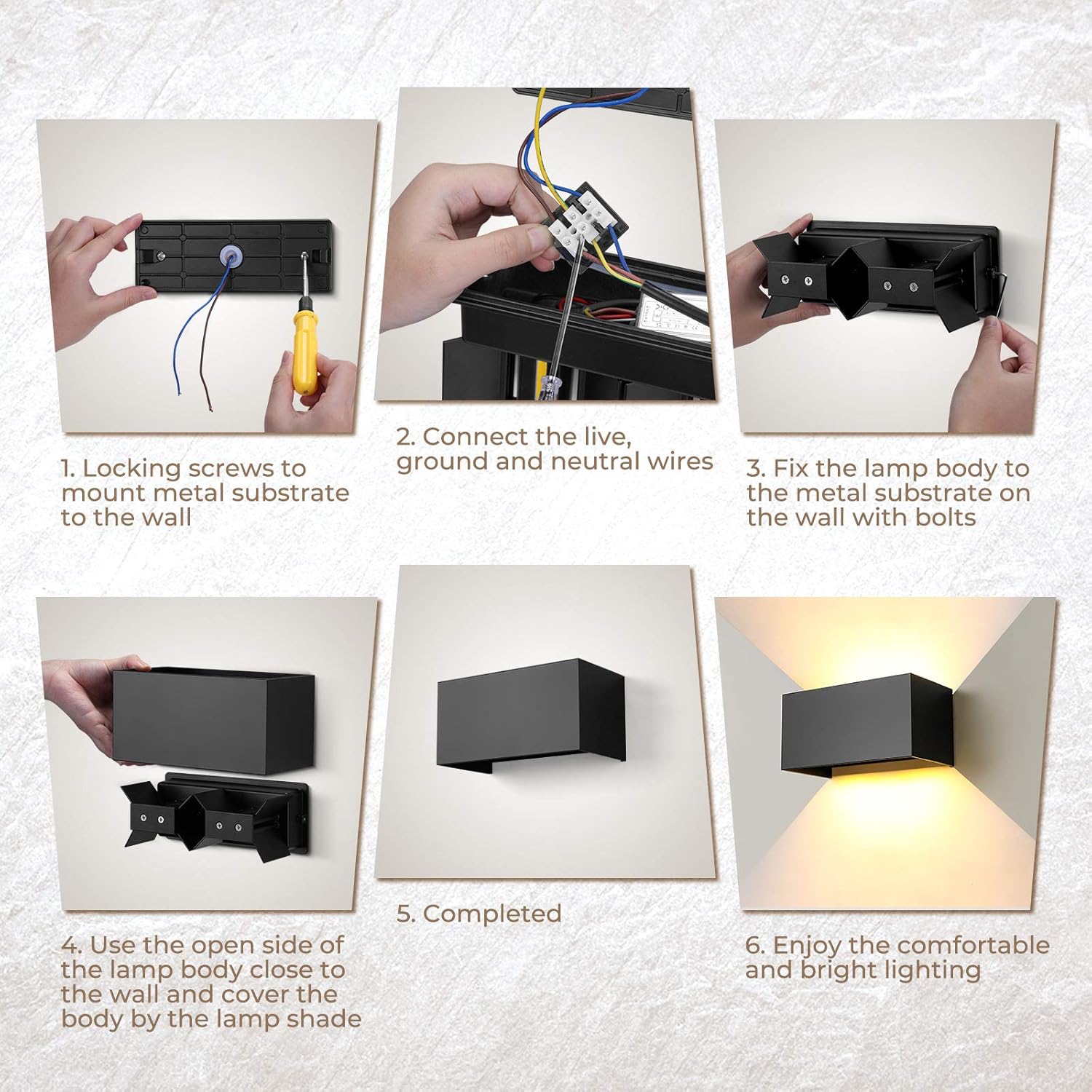 Aplique de Pared LED 24W IP65