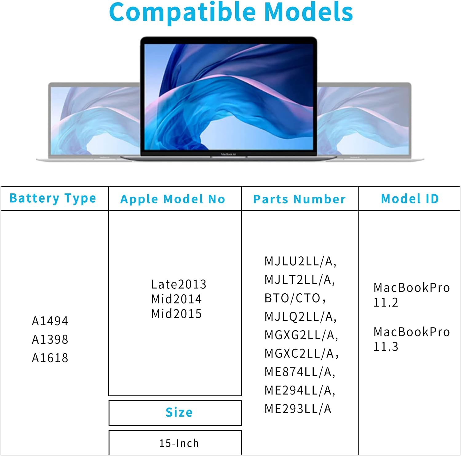 Batería MacBook Pro 15