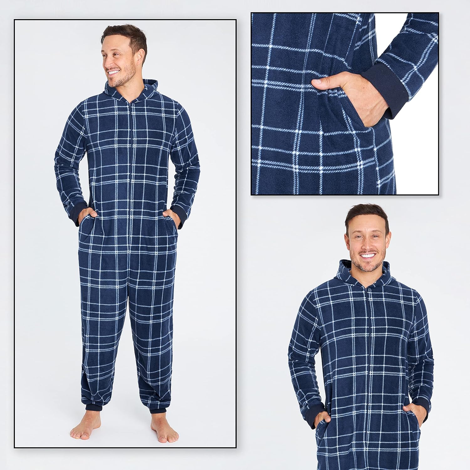 Pijama Mono Polar Hombre 1 Pieza