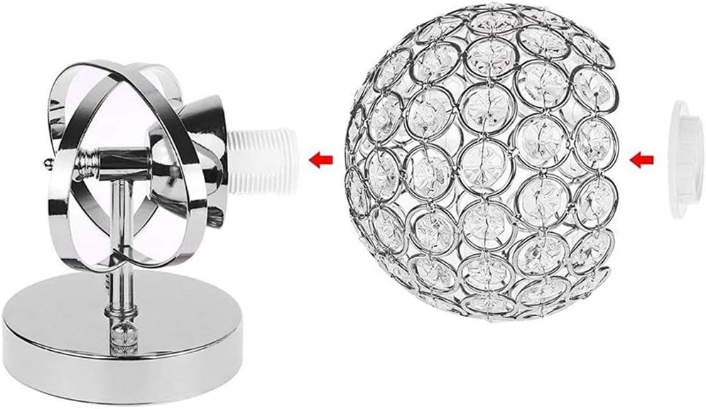 Luz de pared moderna cristal