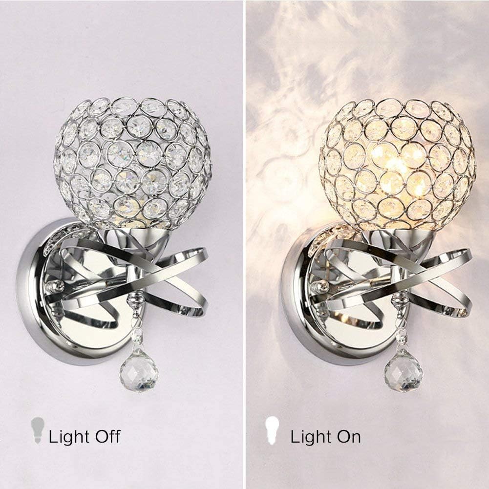 Luz de pared moderna cristal