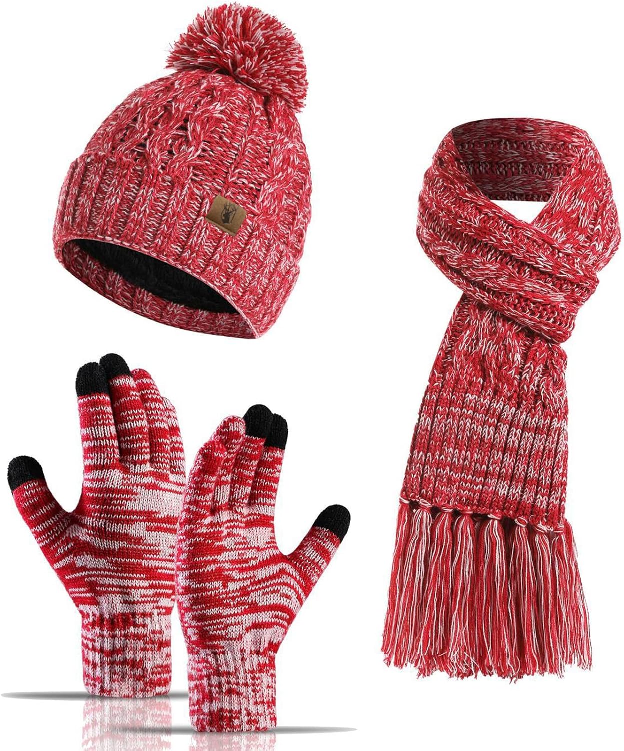 Set de invierno Beanie y guantes