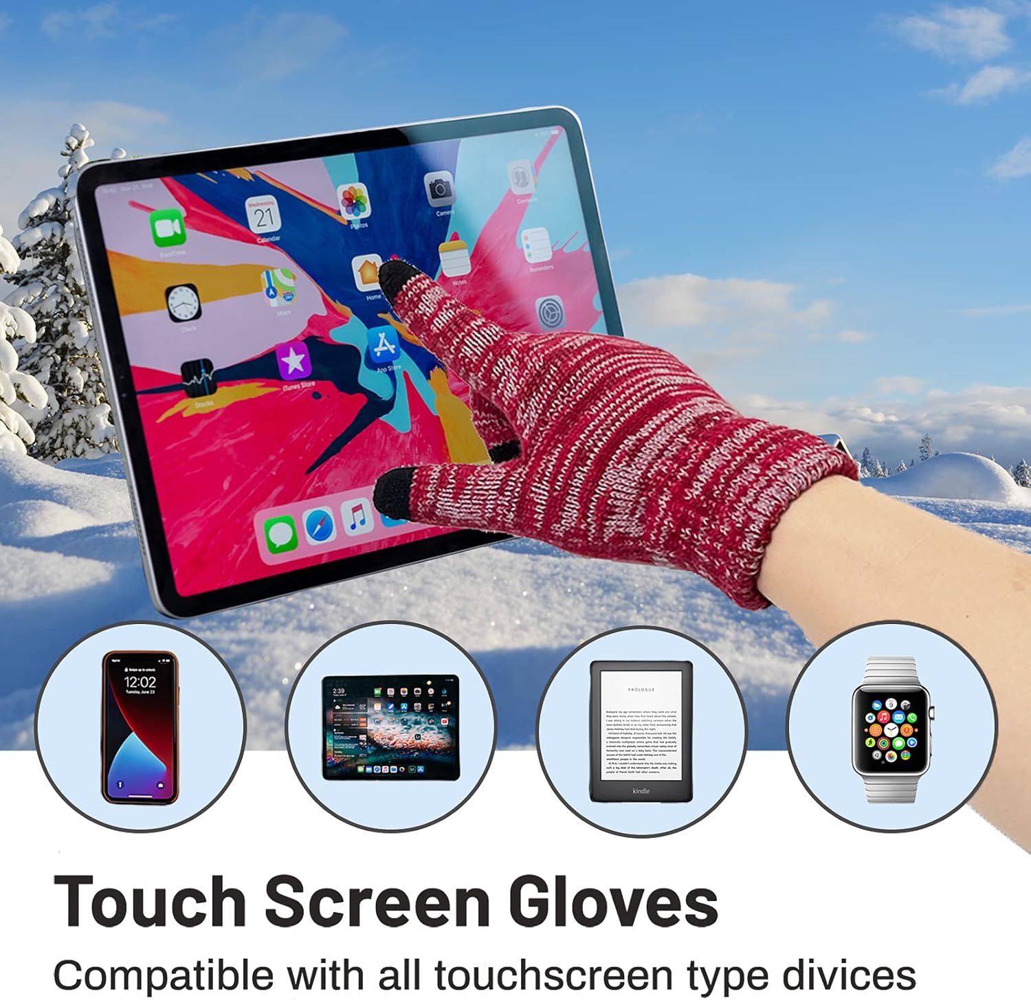 Set de invierno Beanie y guantes