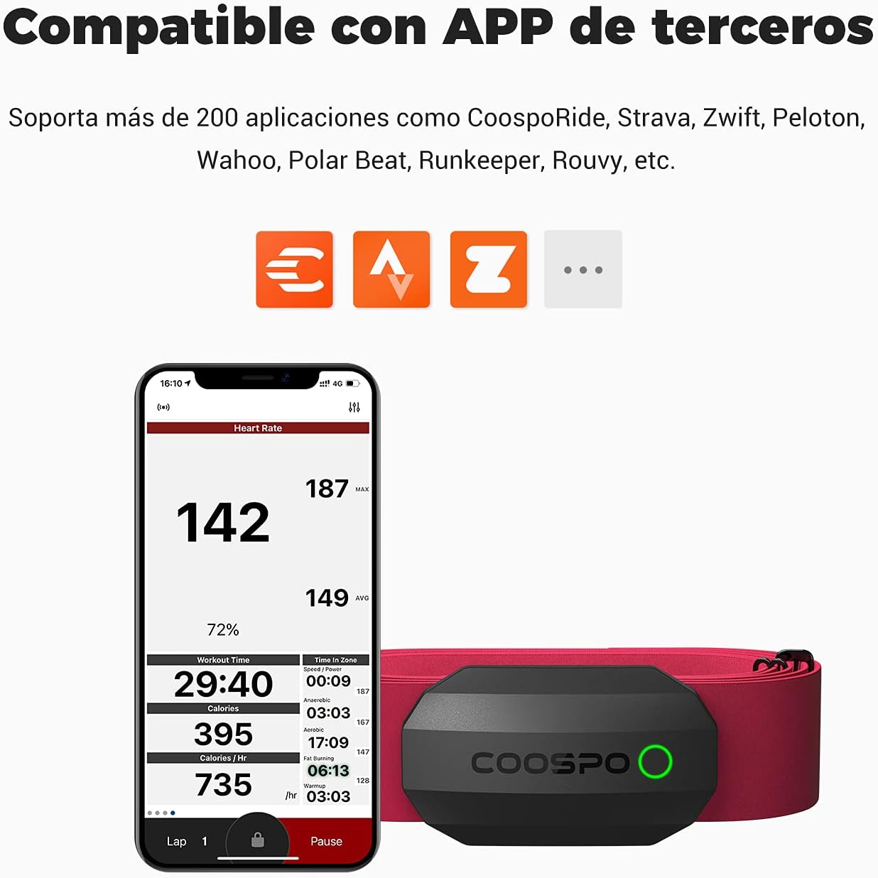 Monitor Frecuencia Cardíaca COOSPO