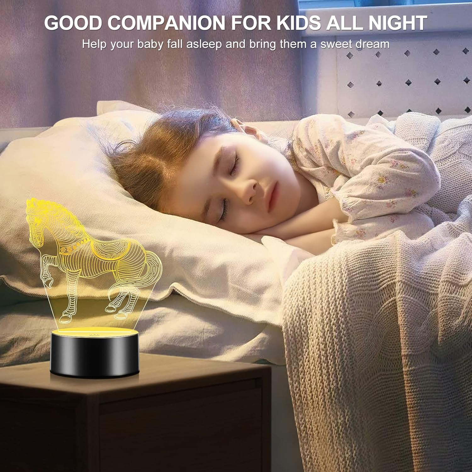 Luz Nocturna LED 3D Colores