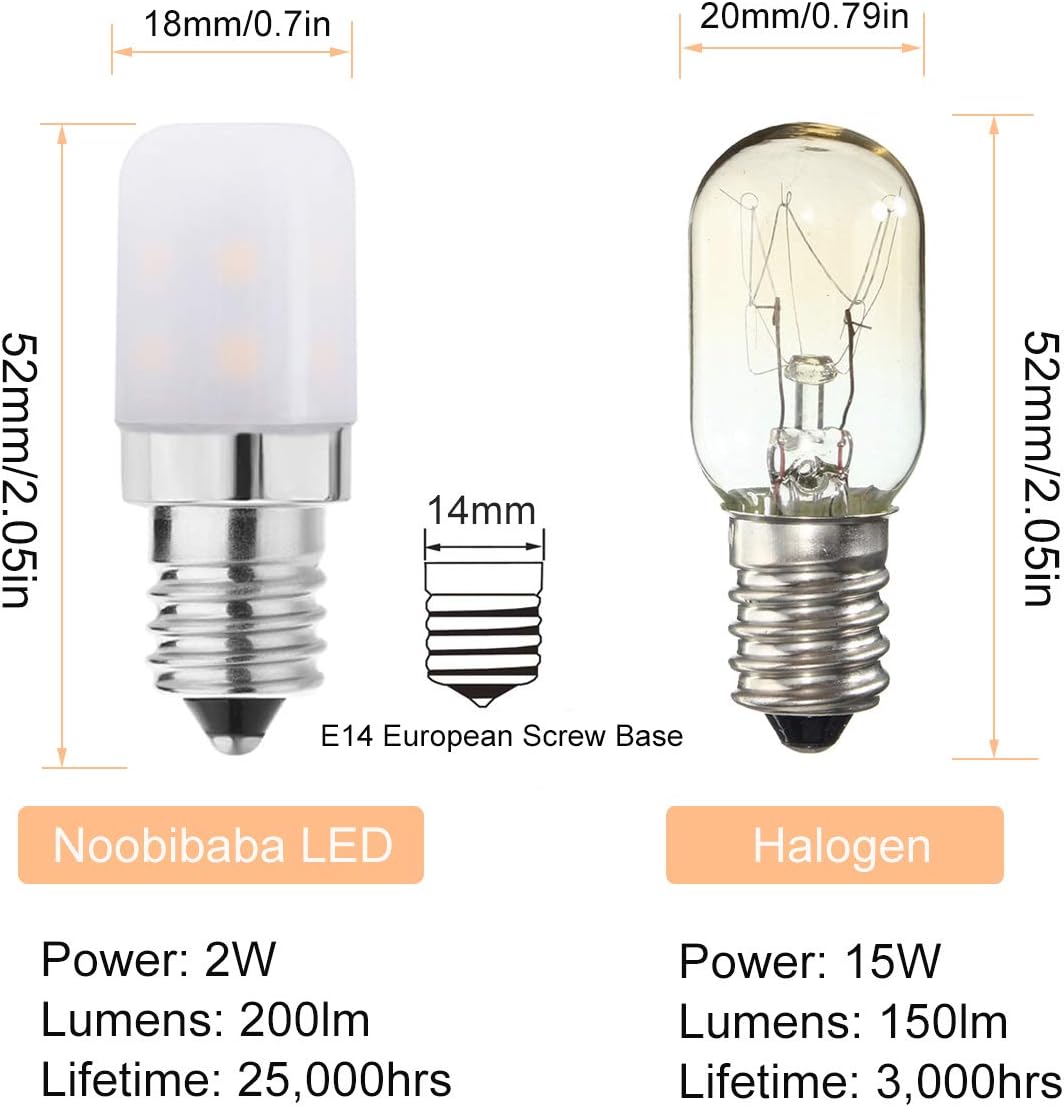 Bombilla LED E14 2W 2700K 6u.
