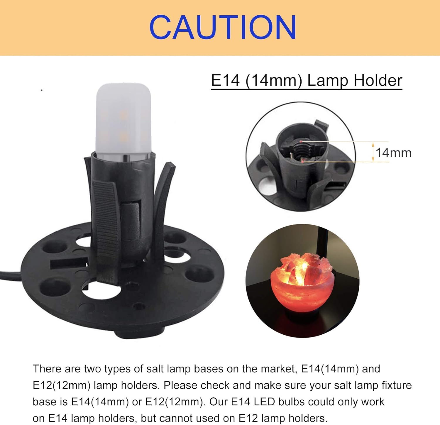 Bombilla LED E14 2W 2700K 6u.