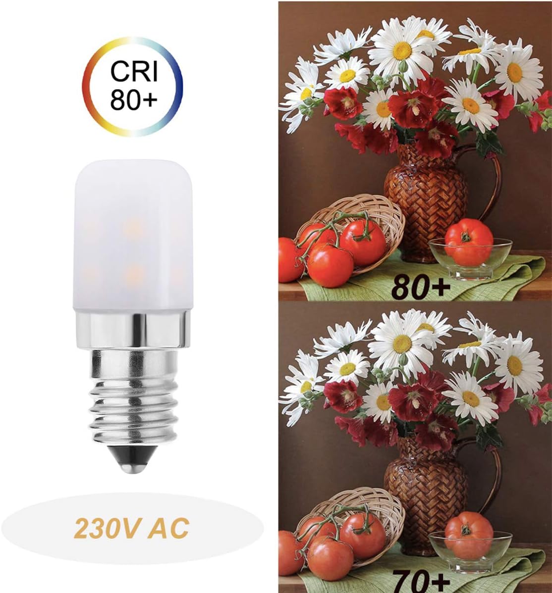 Bombilla LED E14 2W 2700K 6u.