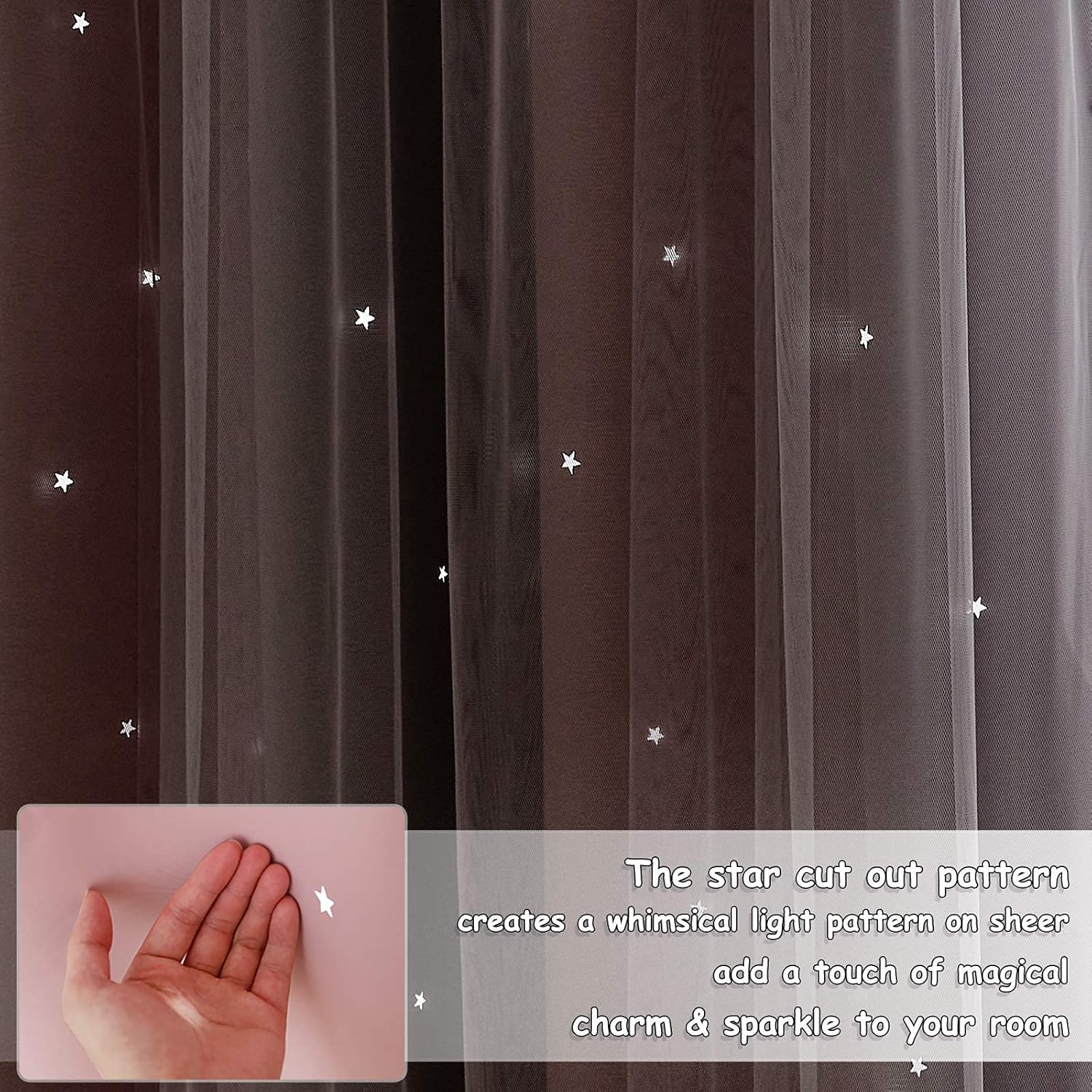 Cortinas Opacas Estrellas 132x240