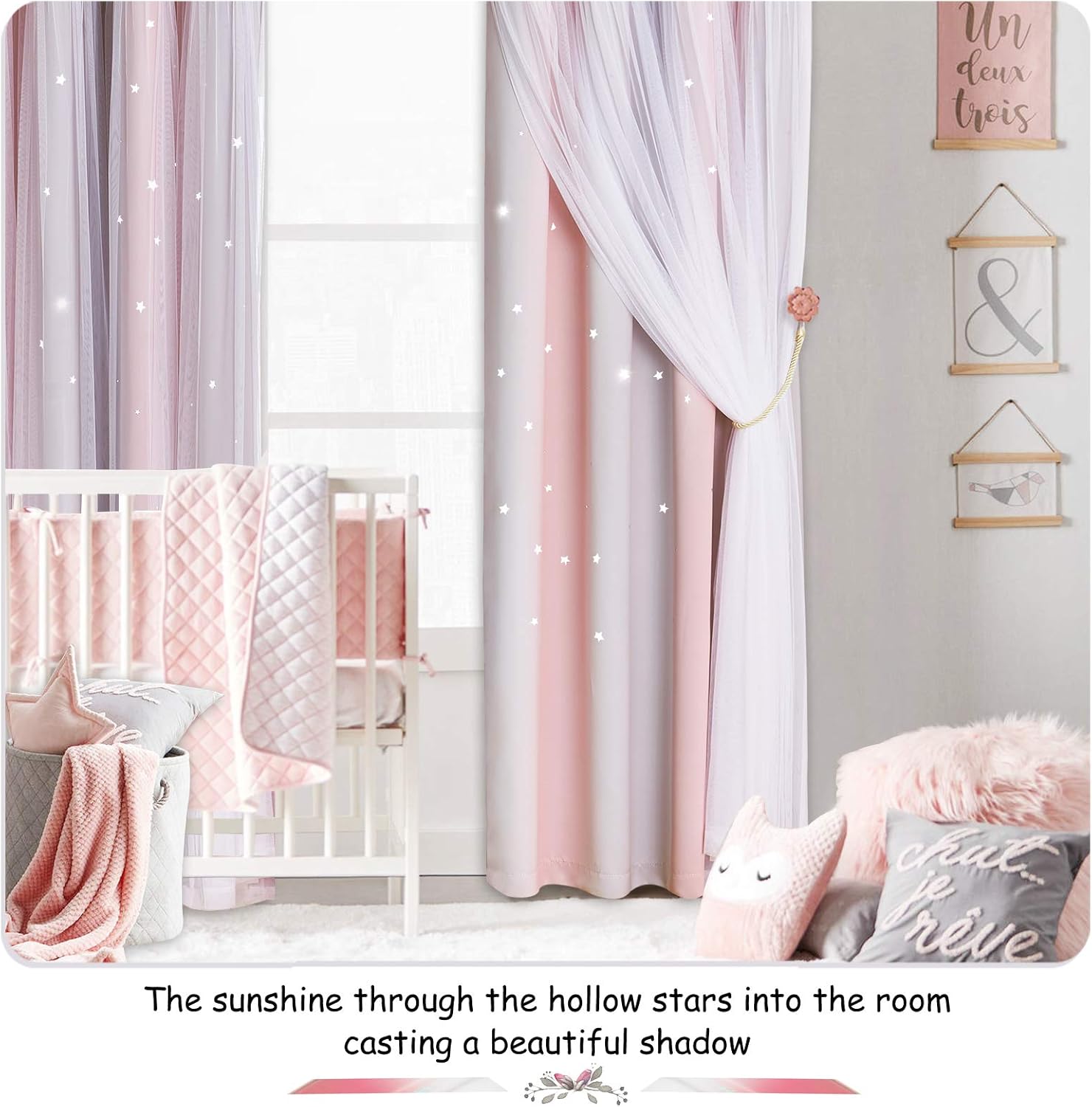 Cortinas Opacas Estrellas 132x240