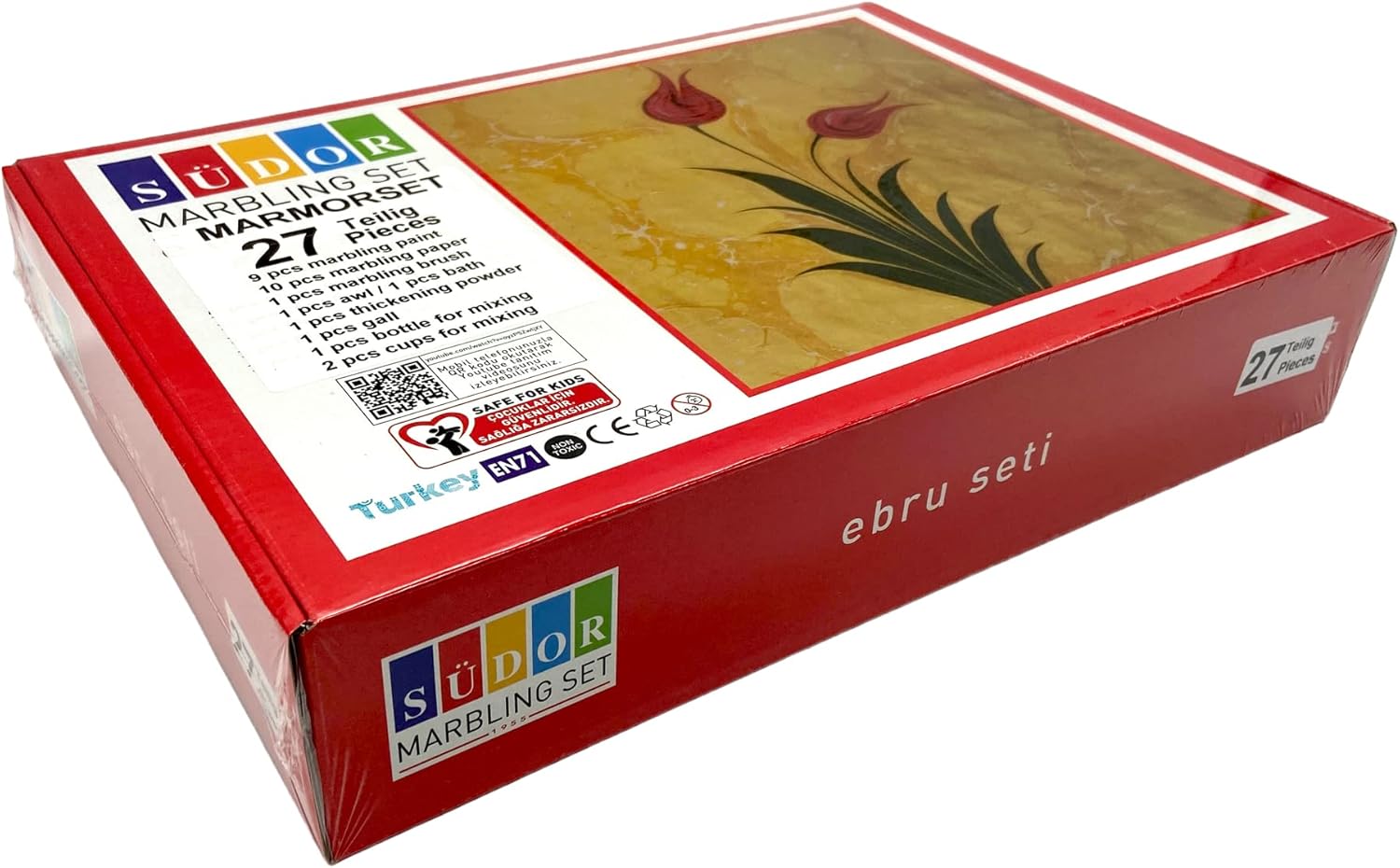 Juego EBRU 9 colores 27 piezas