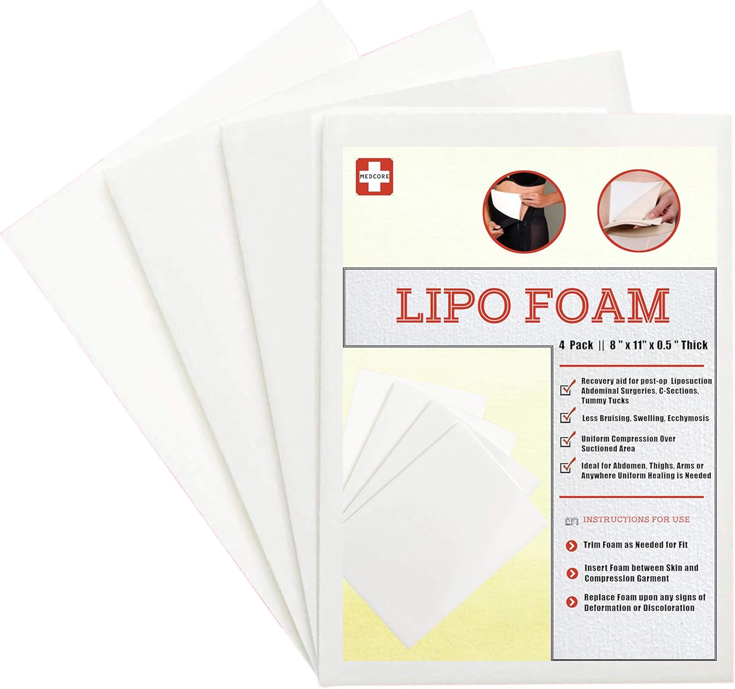 Tablas de espuma Lipo 4 pcs