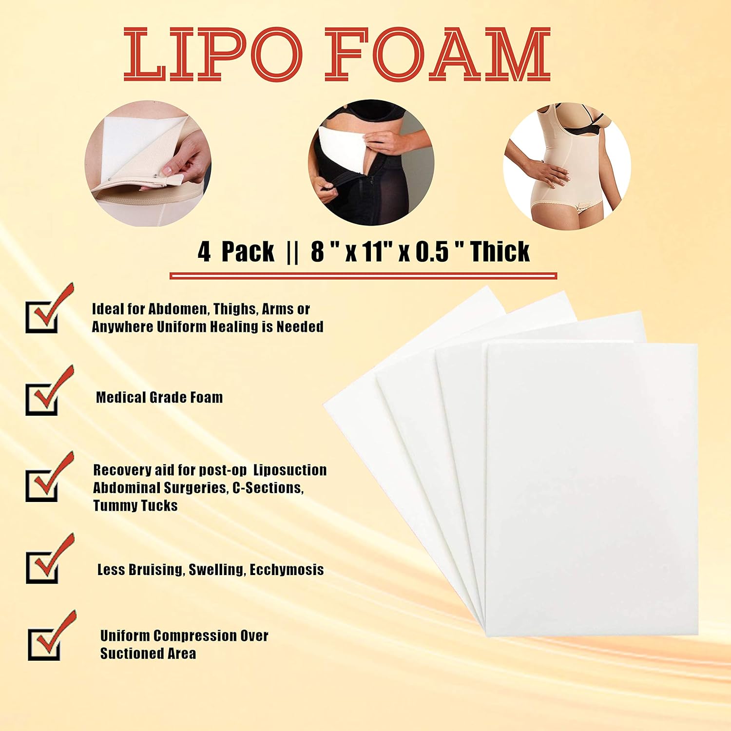 Tablas de espuma Lipo 4 pcs