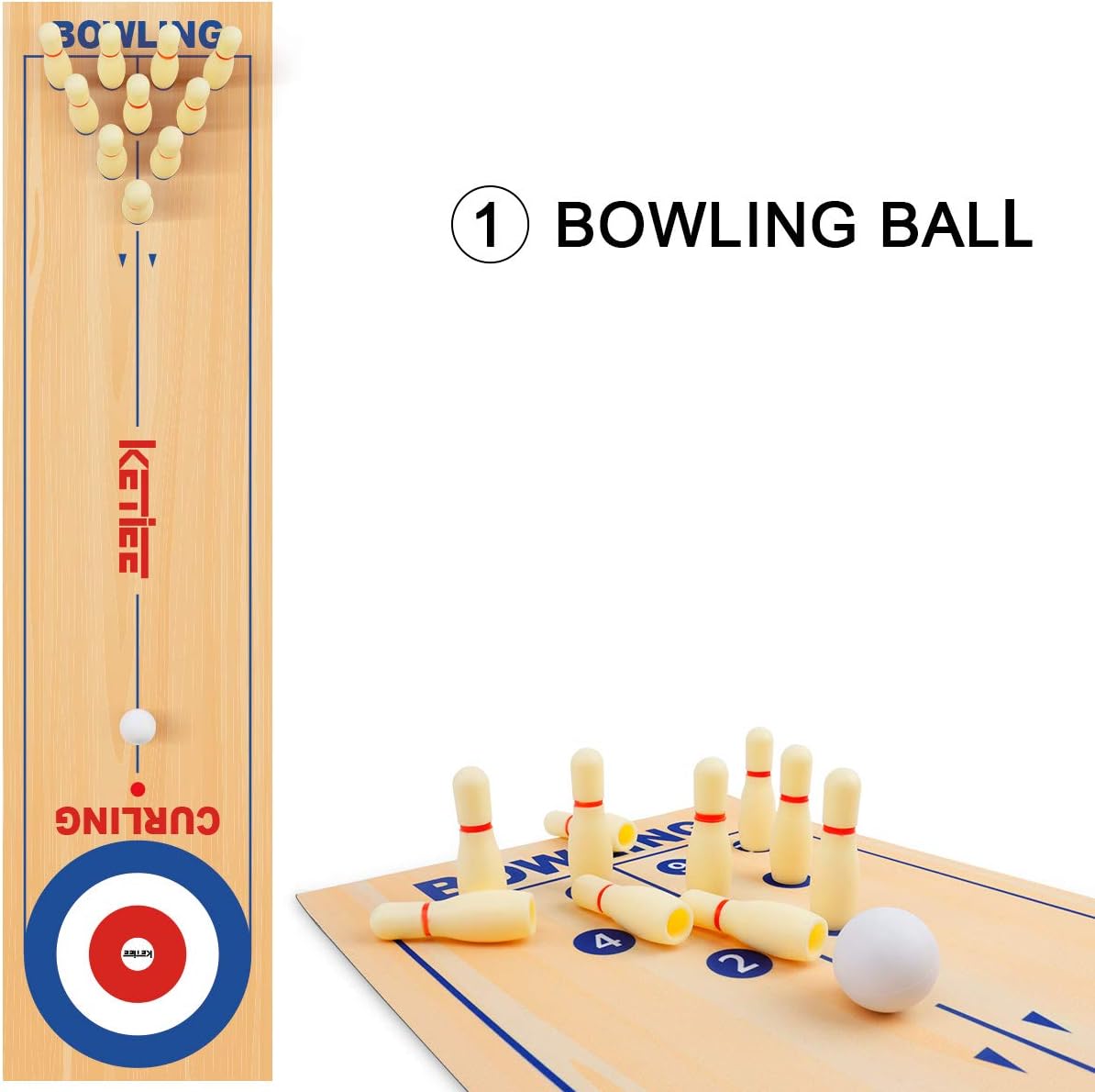 Juego 3 en 1 de Curling y Más