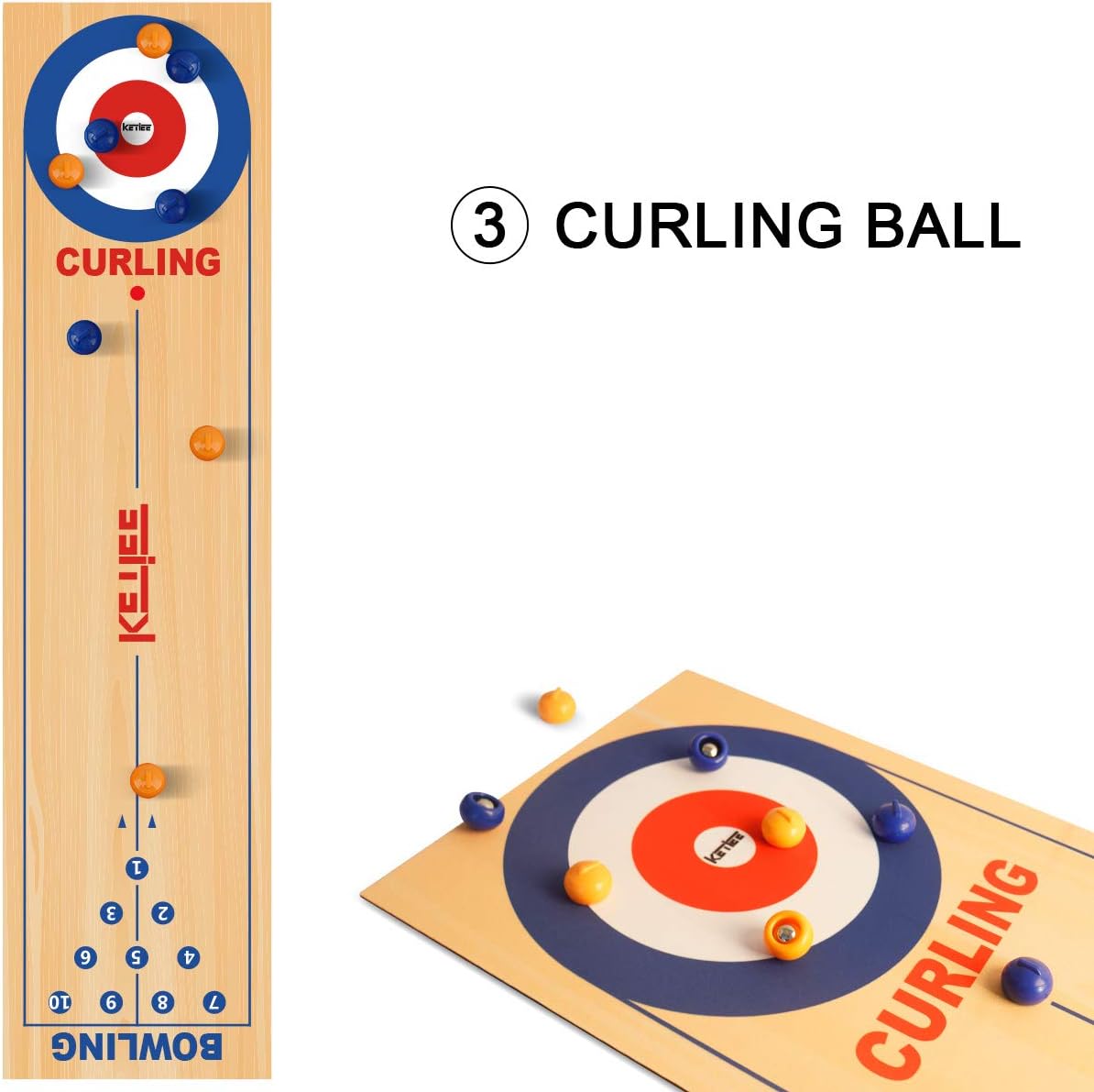 Juego 3 en 1 de Curling y Más