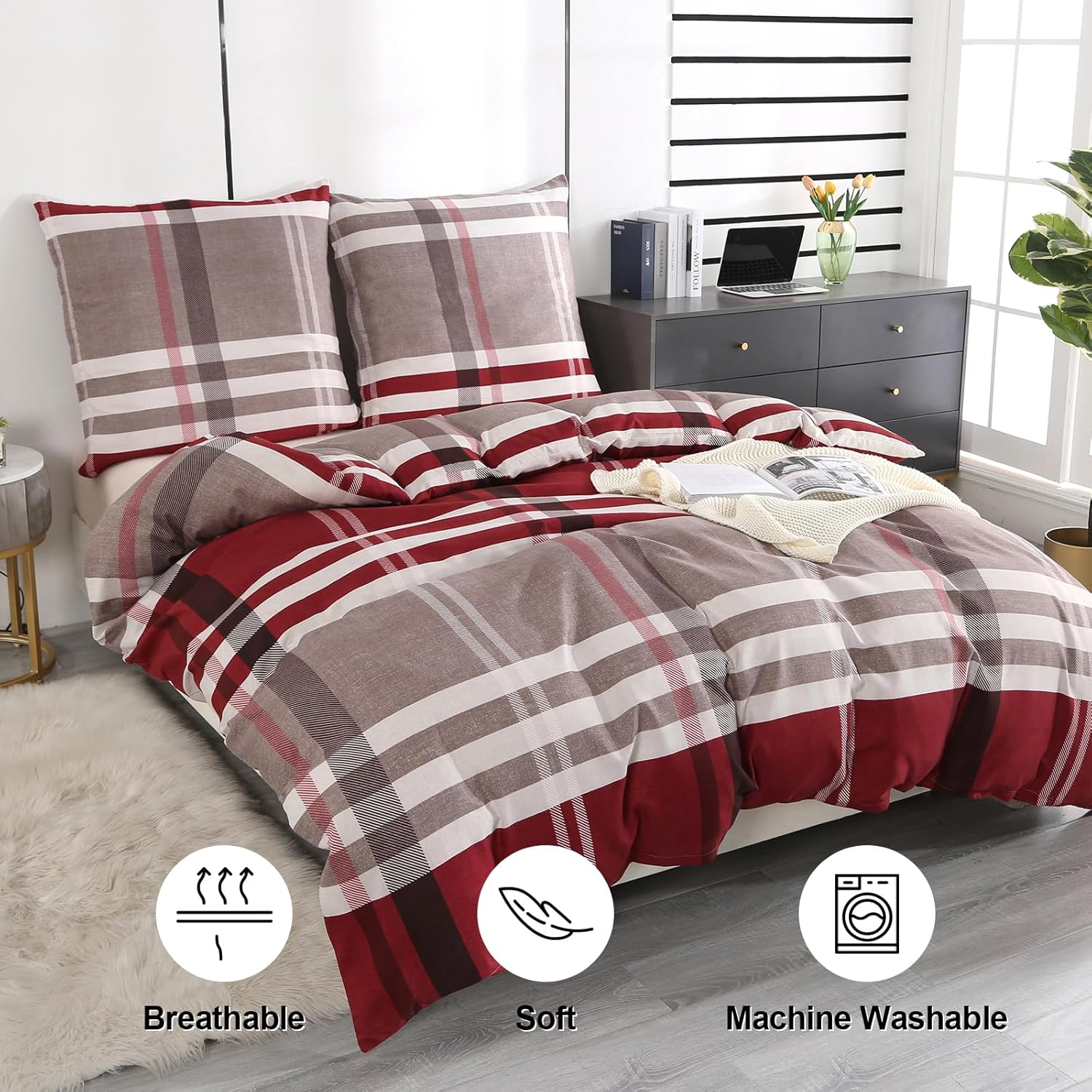 Juego de cama Homaxy 4 piezas