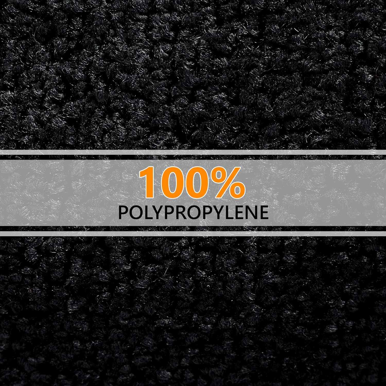 Felpudo Negro Impermeable 90x150 cm