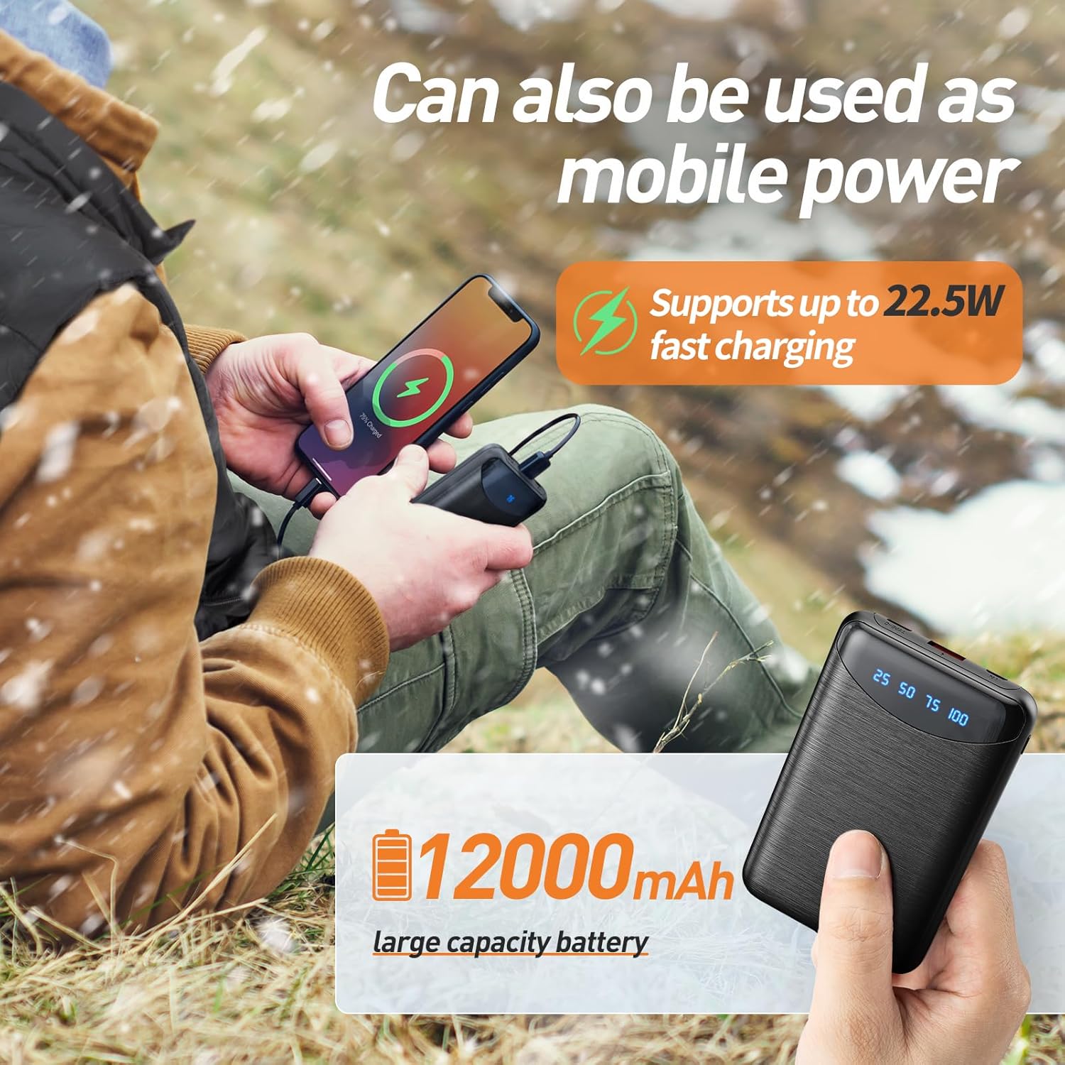 Chaleco Calefactable 12V 12000mAh