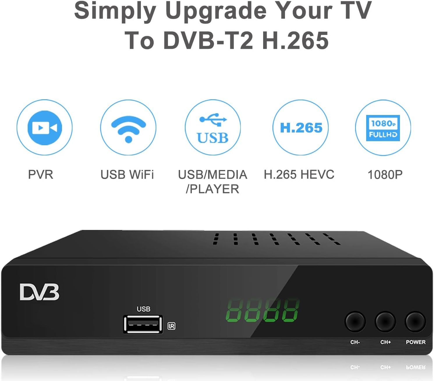 Decodificador DVB-T2 Full HD