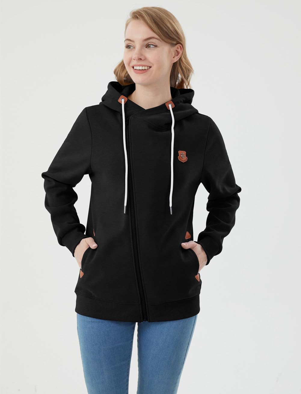 Chaqueta con capucha mujer