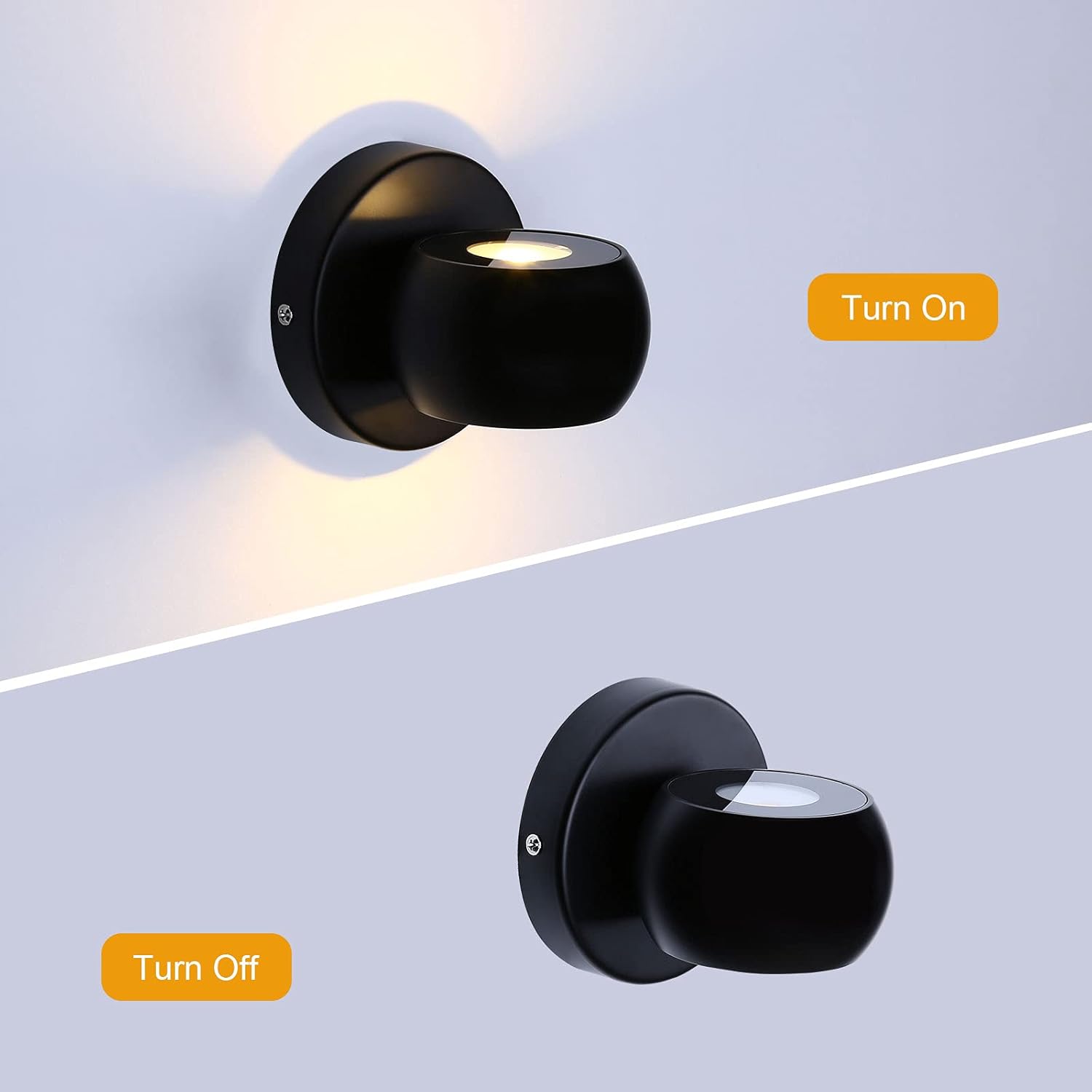 Lámpara de Pared LED 10W Negra