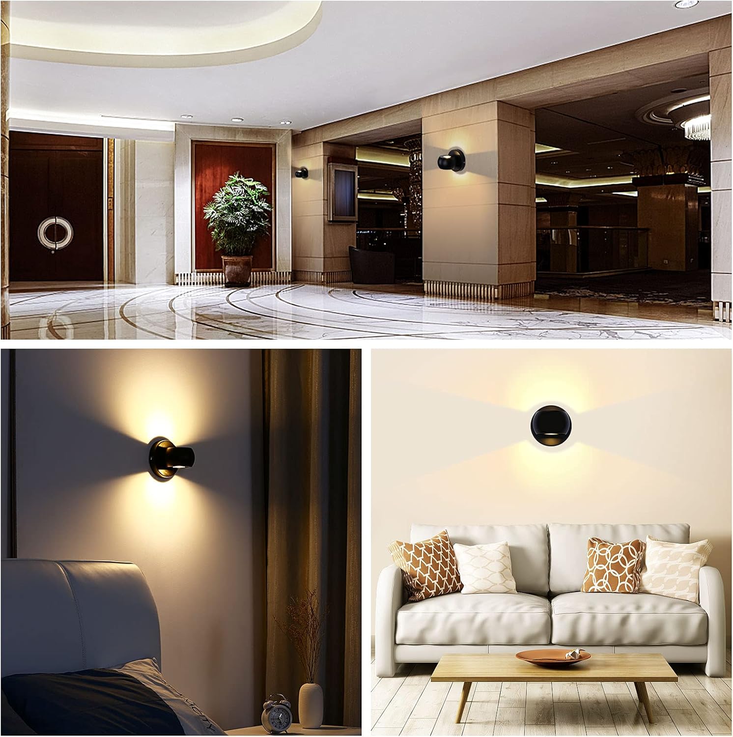 Lámpara de Pared LED 10W Negra