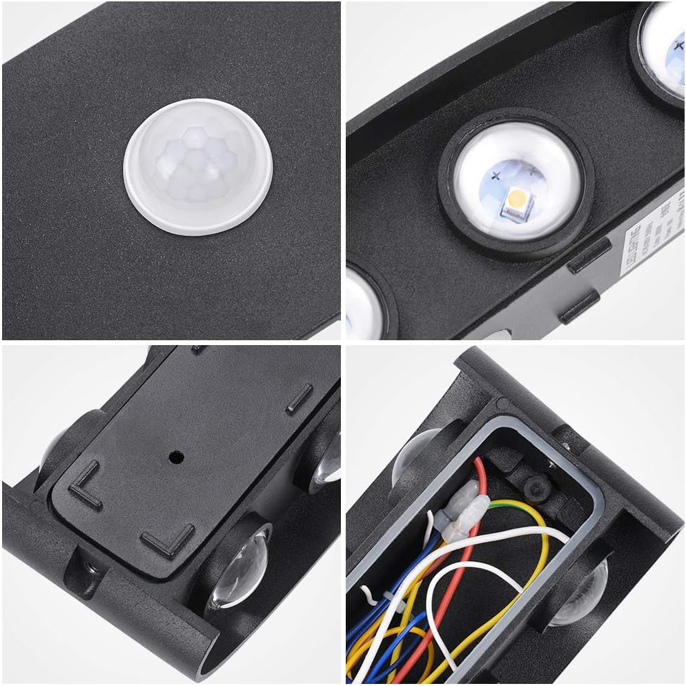 Lámpara LED 8W con sensor mov.