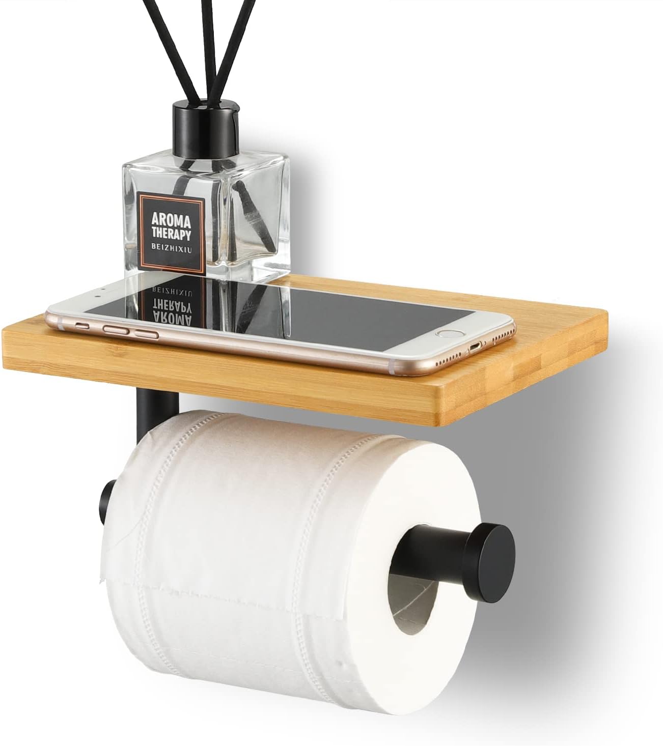 Portarollos Papel Higiénico Negro