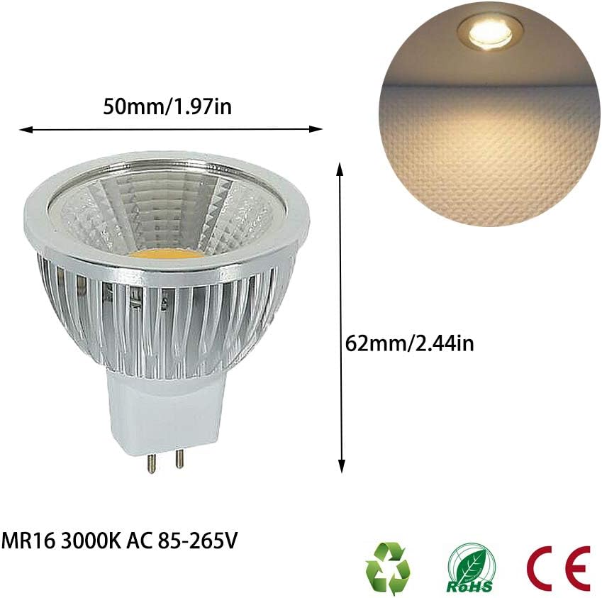 Bombillas LED GU5.3 6W 3000K