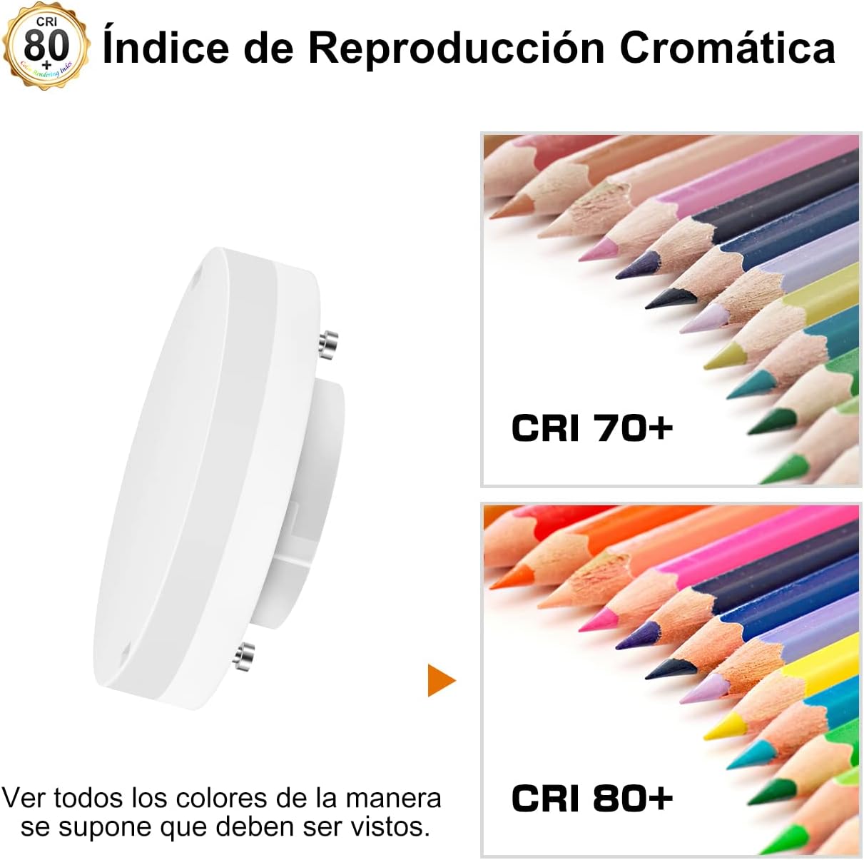 Bombillas LED GX53 6.5W 3000K