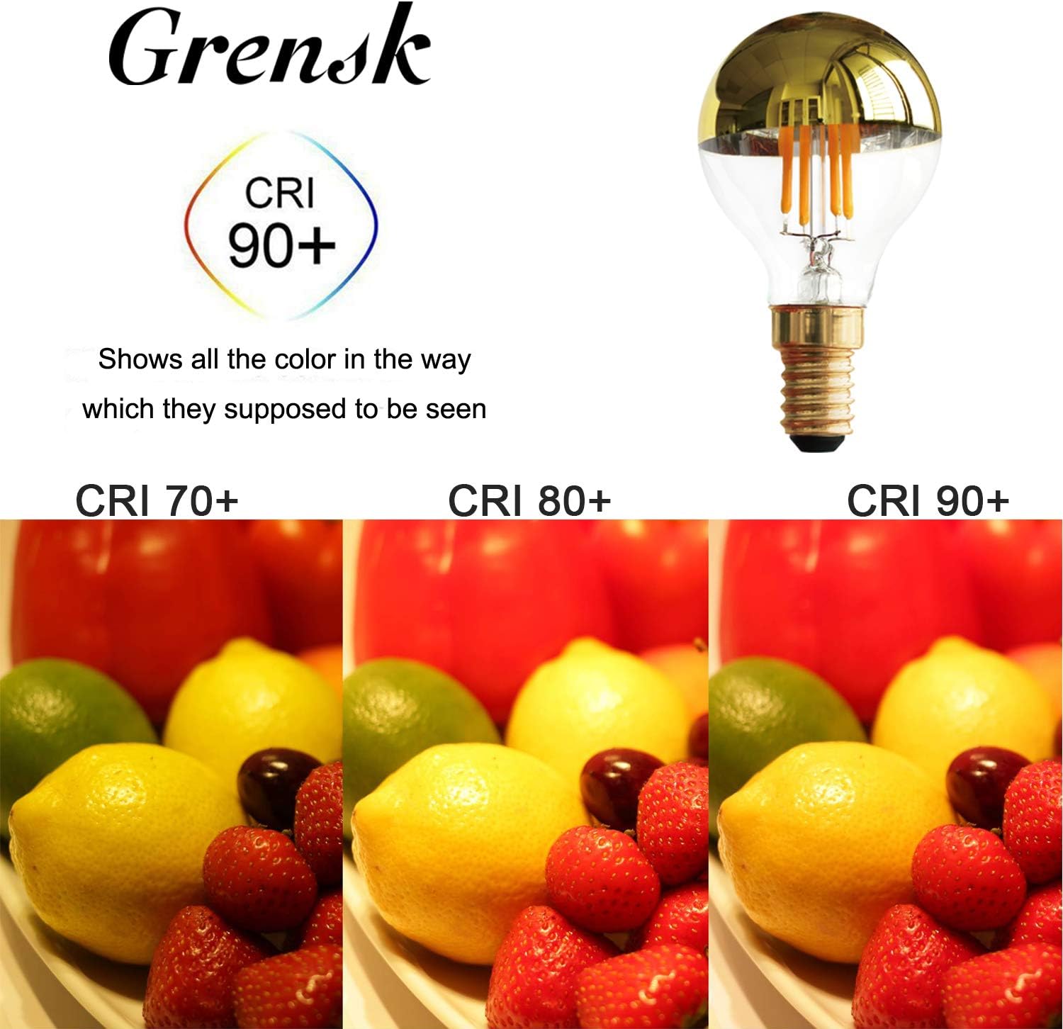 Bombilla LED vintage G45 4W