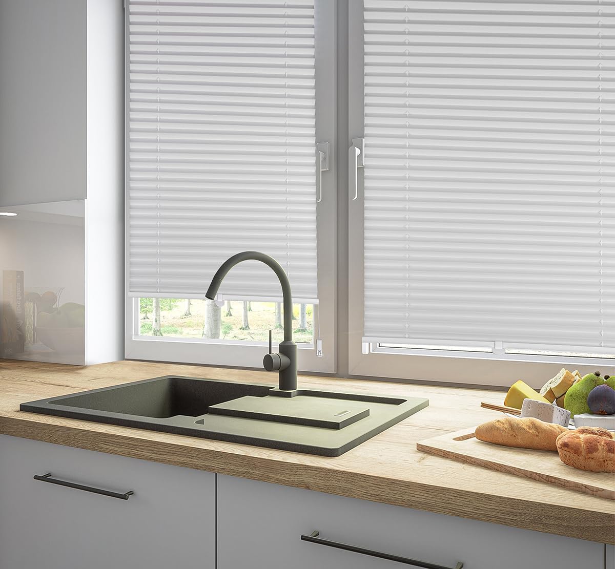 Cortina Plisada Easy Fix 65x150 cm