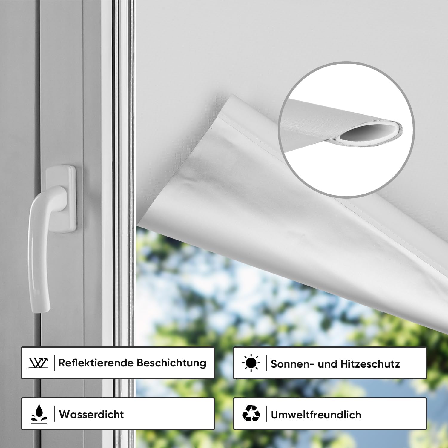 Estores enrollables opacos 70cm