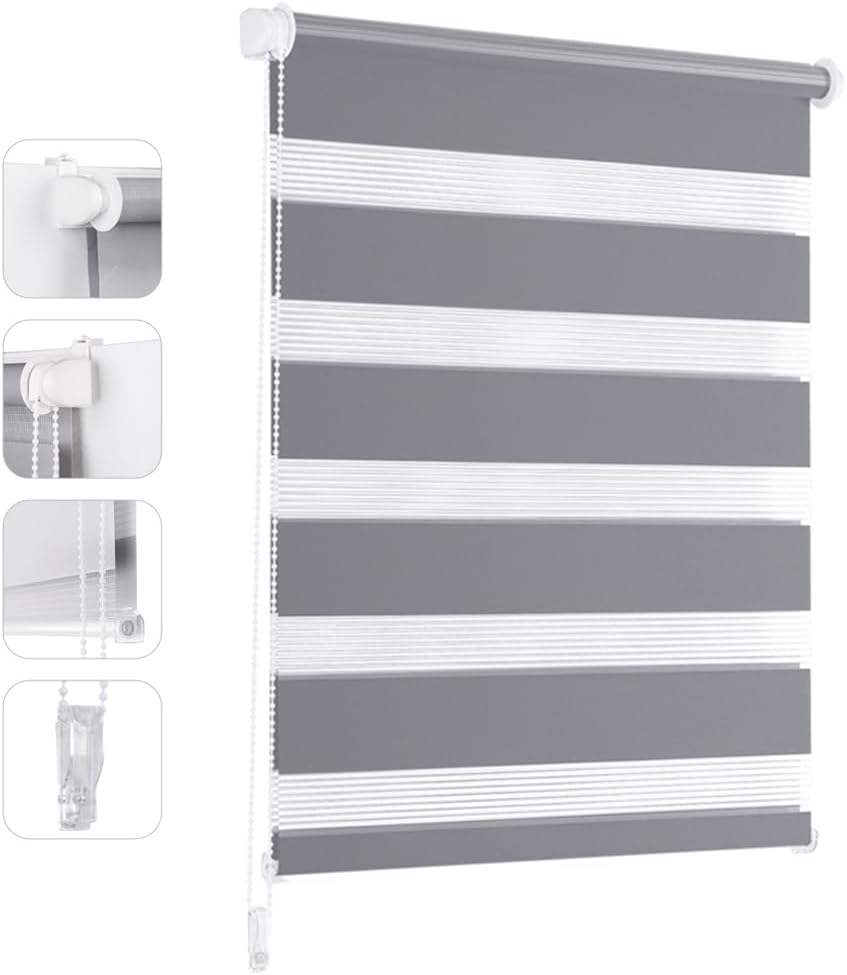 Estor Gris Dia y Noche 70*130cm