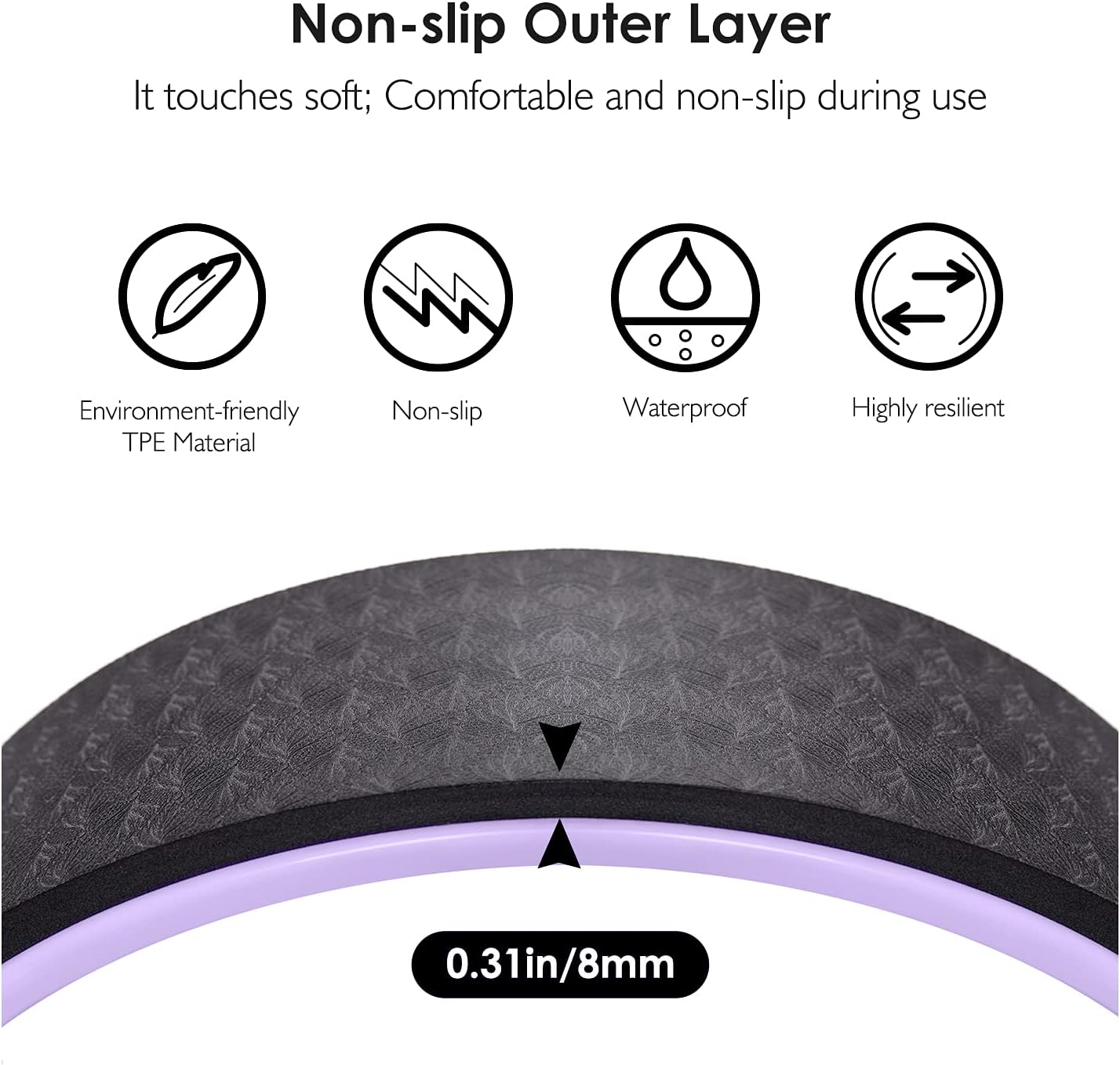 Rueda de Yoga Antideslizante