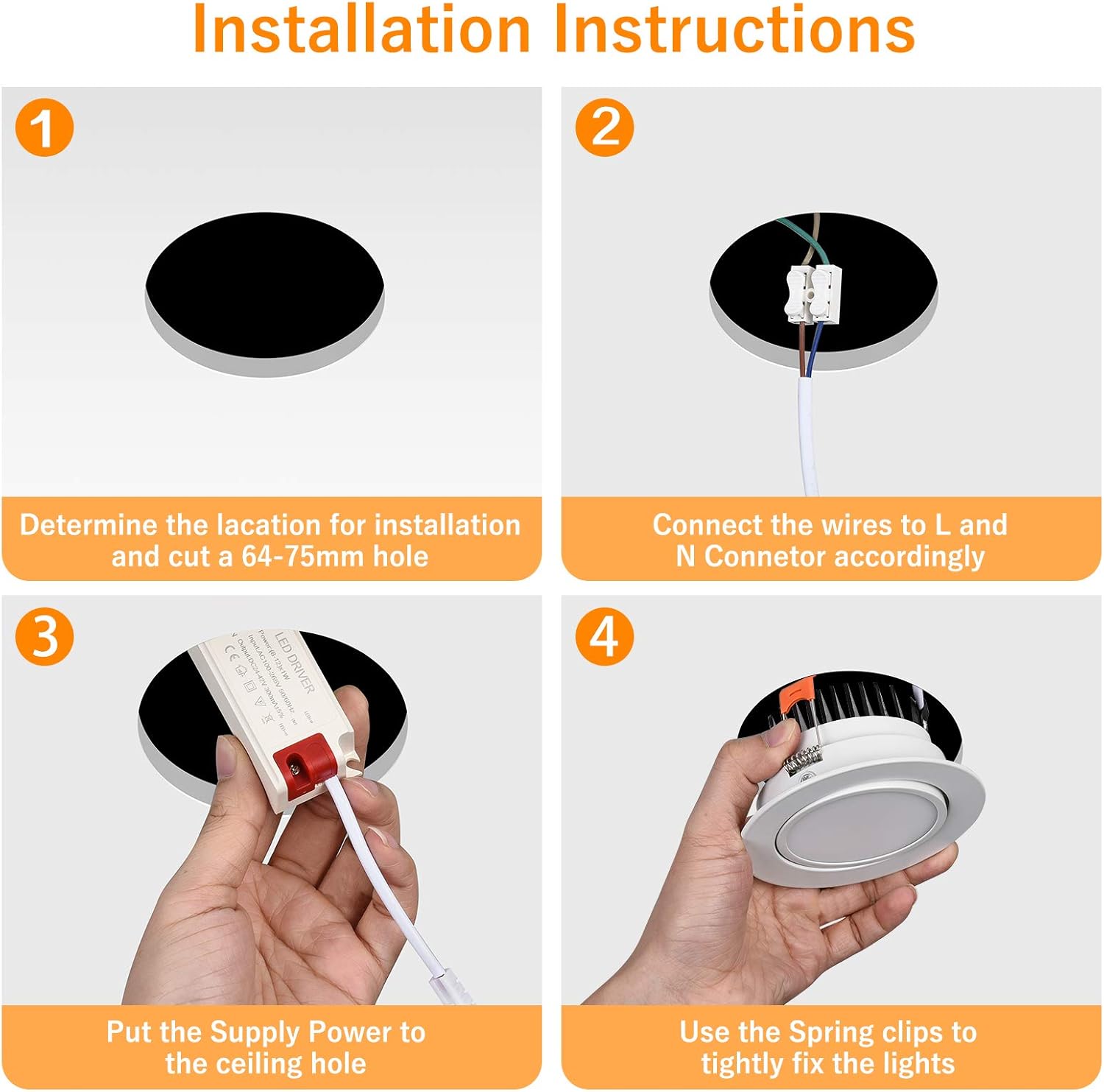 Foco Empotrable LED 7W 6000K