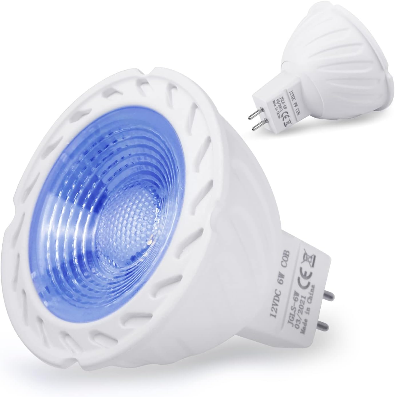 Bombilla LED Azul GU5.3 6W 4Pz