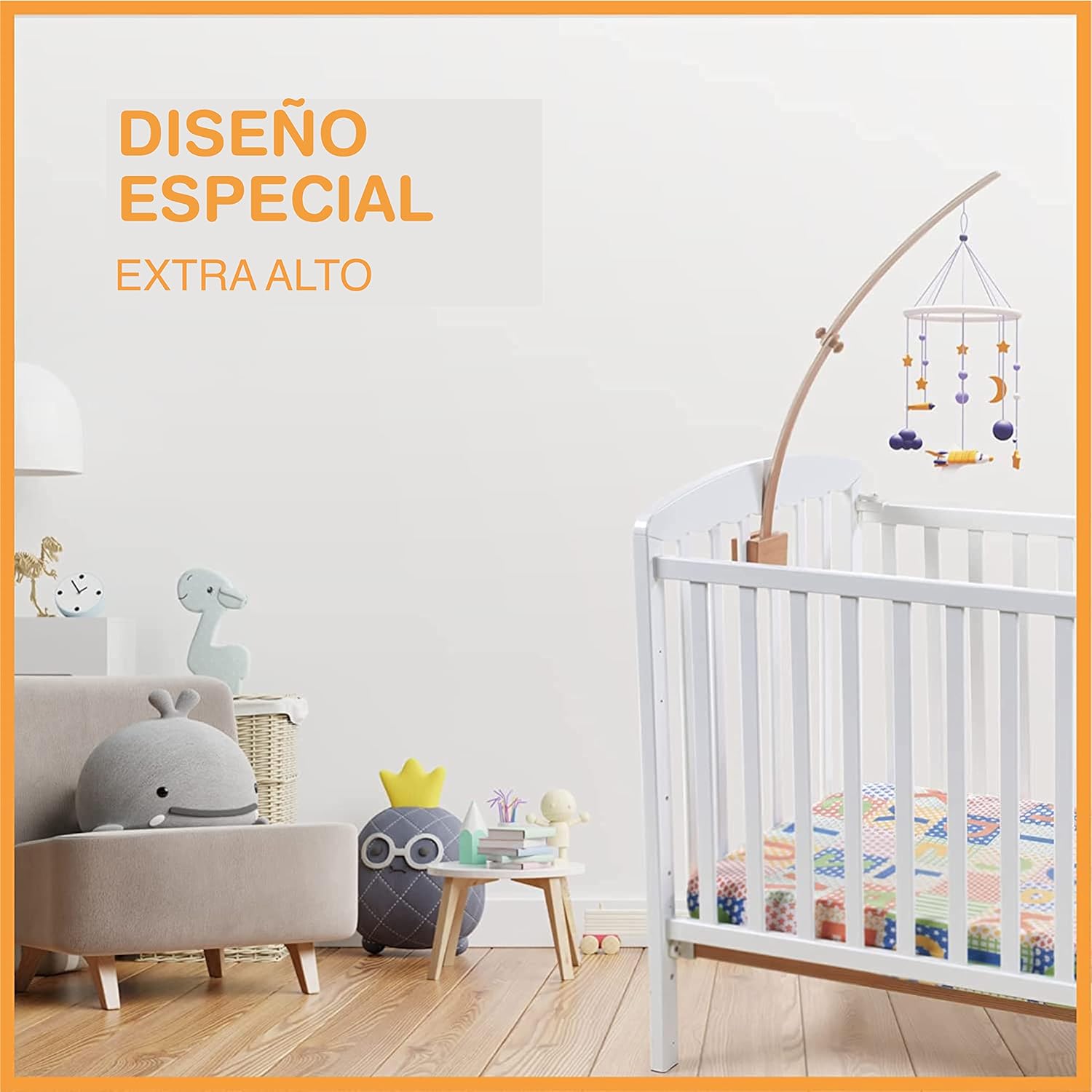 Cuna Móvil Extra Alta 70 cm