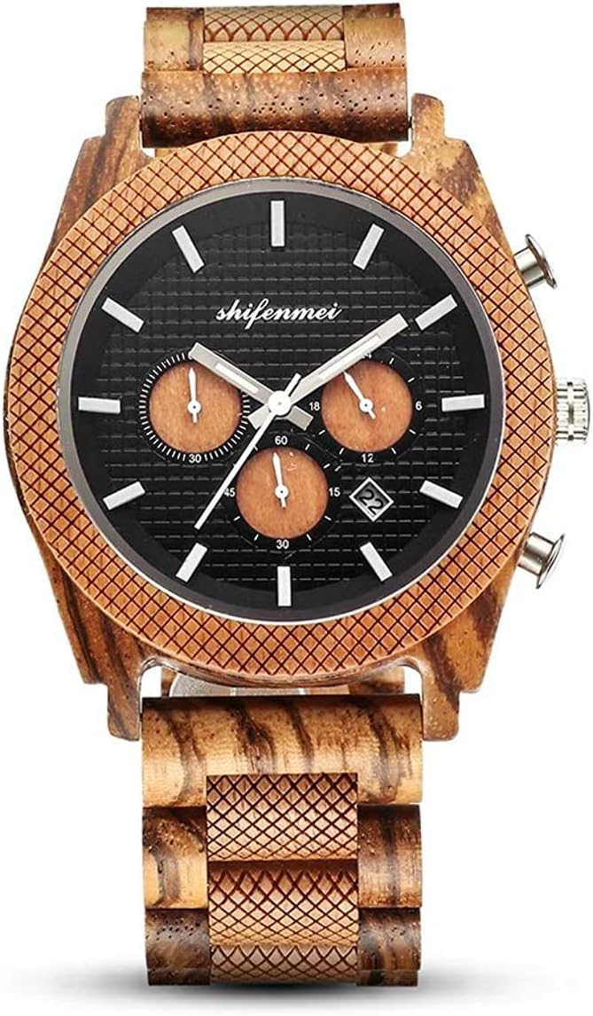 Reloj de madera multifuncional