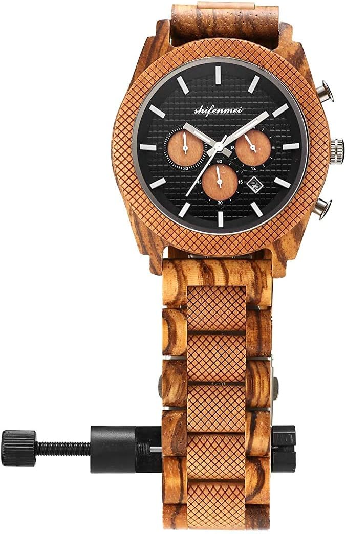 Reloj de madera multifuncional