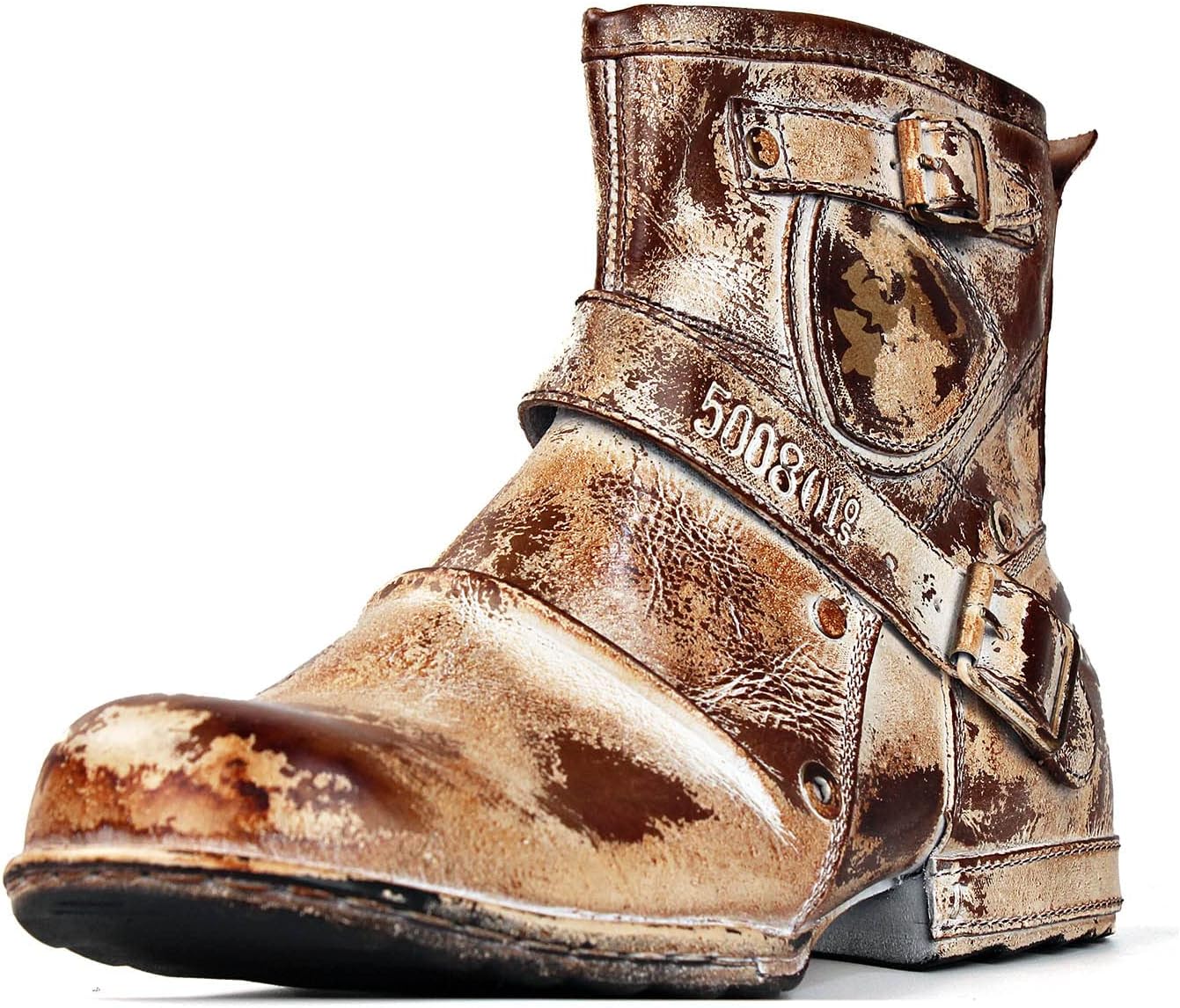 Botas de piel OSSTONE para moto