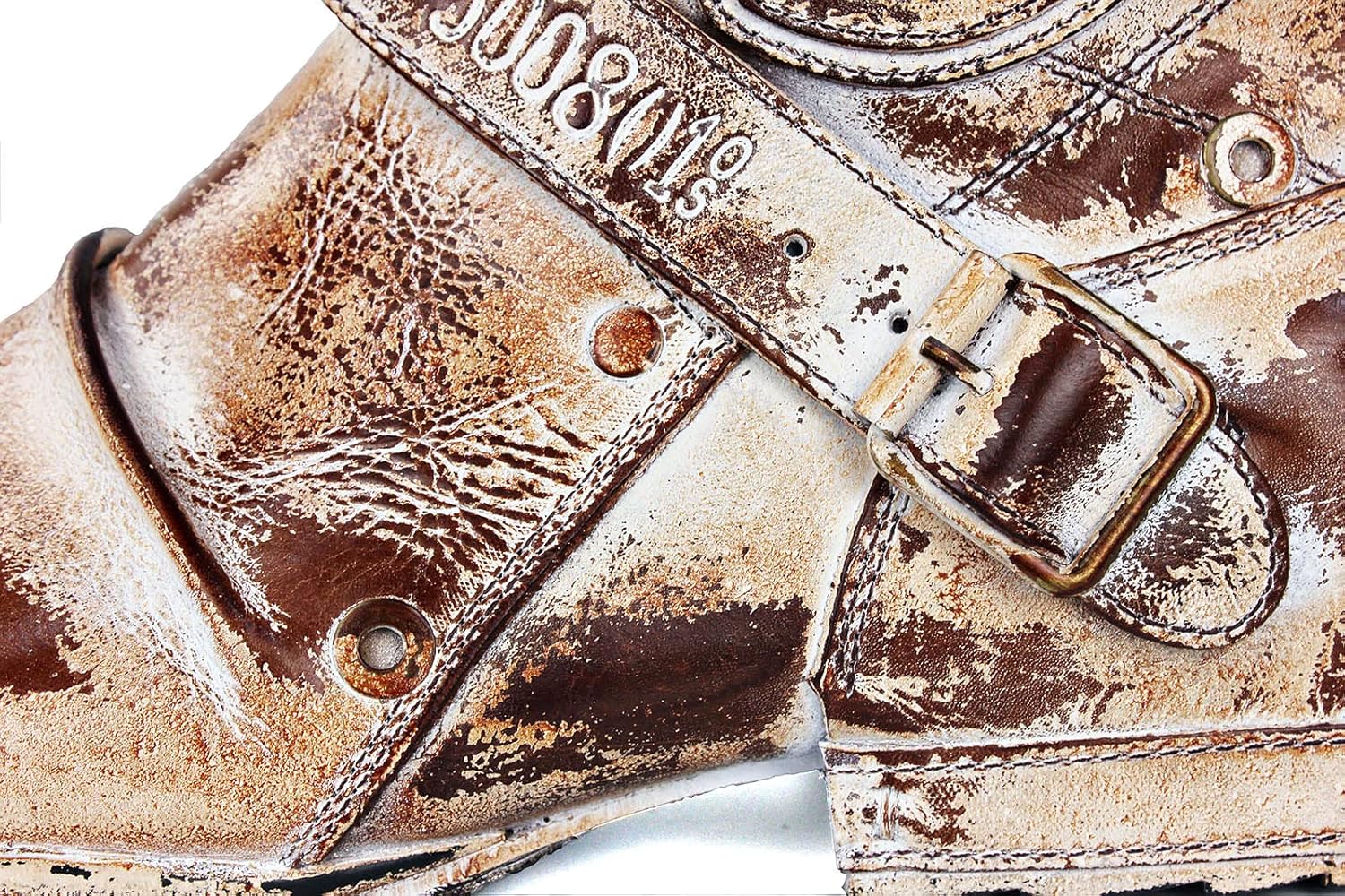 Botas de piel OSSTONE para moto