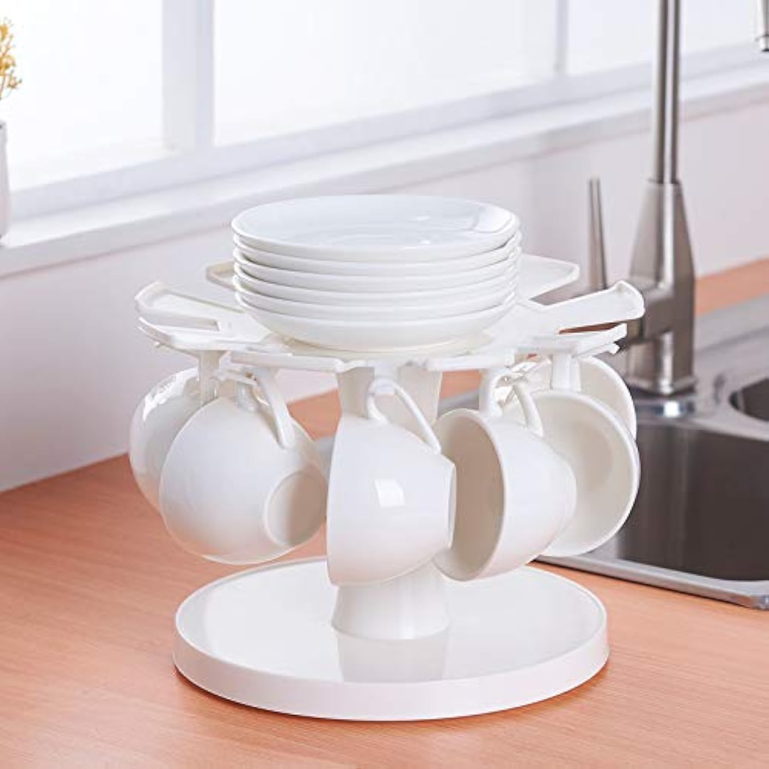 Soporte giratorio para tazas