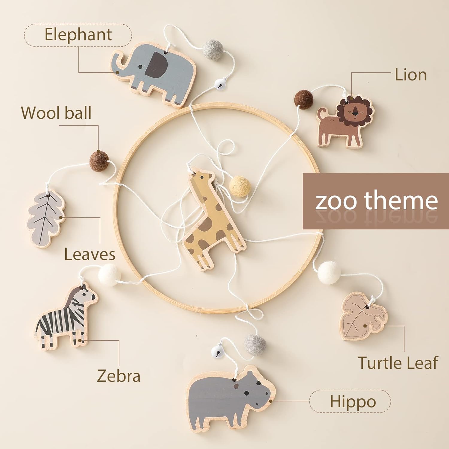 Móvil de Animales para Bebés