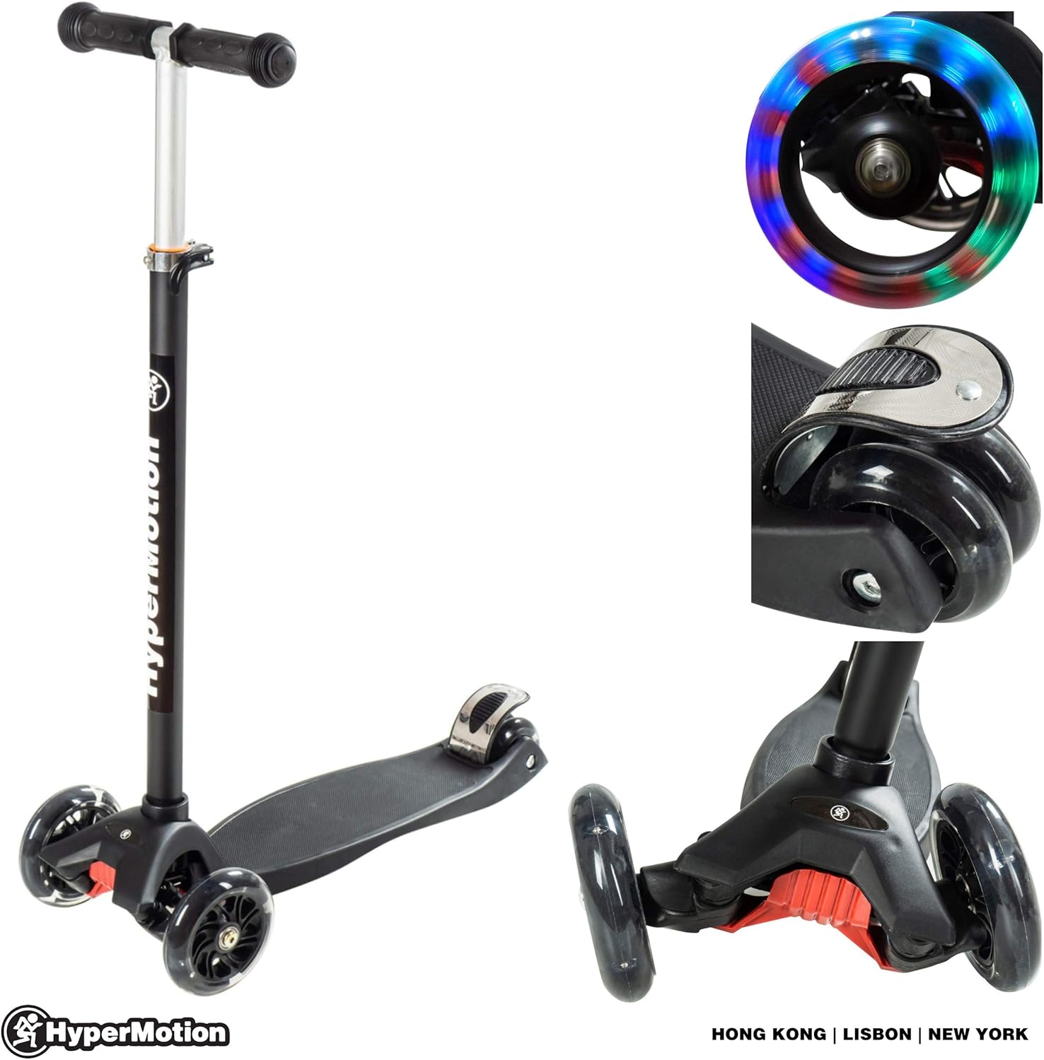 Patinete Scooter HyperMotion Negro