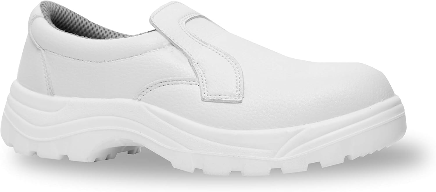 Zapato blanco cocina antiaccidentes
