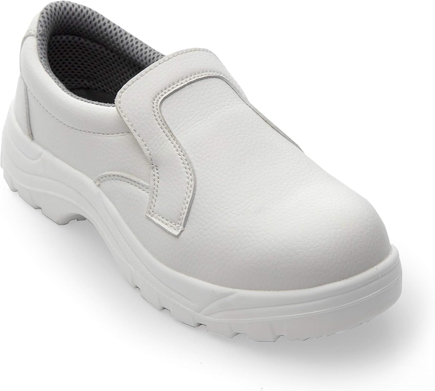 Zapato blanco cocina antiaccidentes